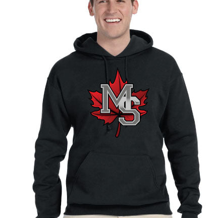 Maple Shade Hooded Sweatshirt - Black w/ Name & Number