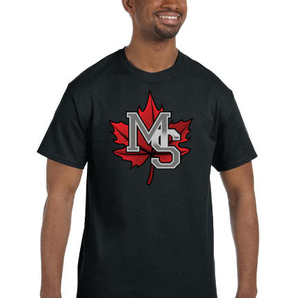 Maple Shade Short Sleeve Tee - Black w/ Name & Number